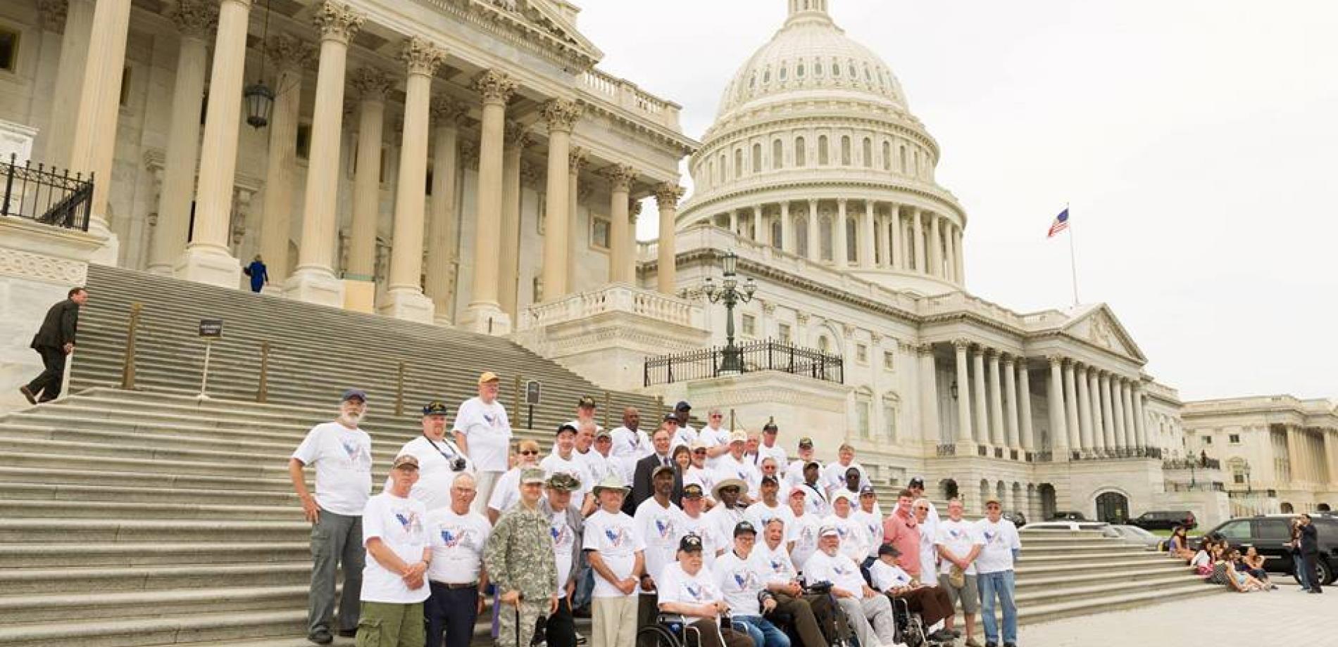 Veterans Photo On The Capitol