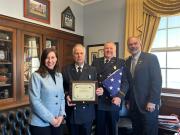 Congressman Harris Awards Military Member