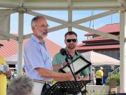 Congressman Harris in the District