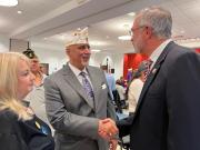 Congressman Harris with Veterans