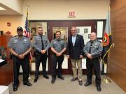 Congressman Harris with Police Officers
