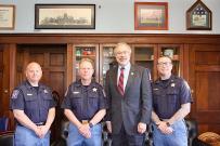 Congressman Harris with Police Officers