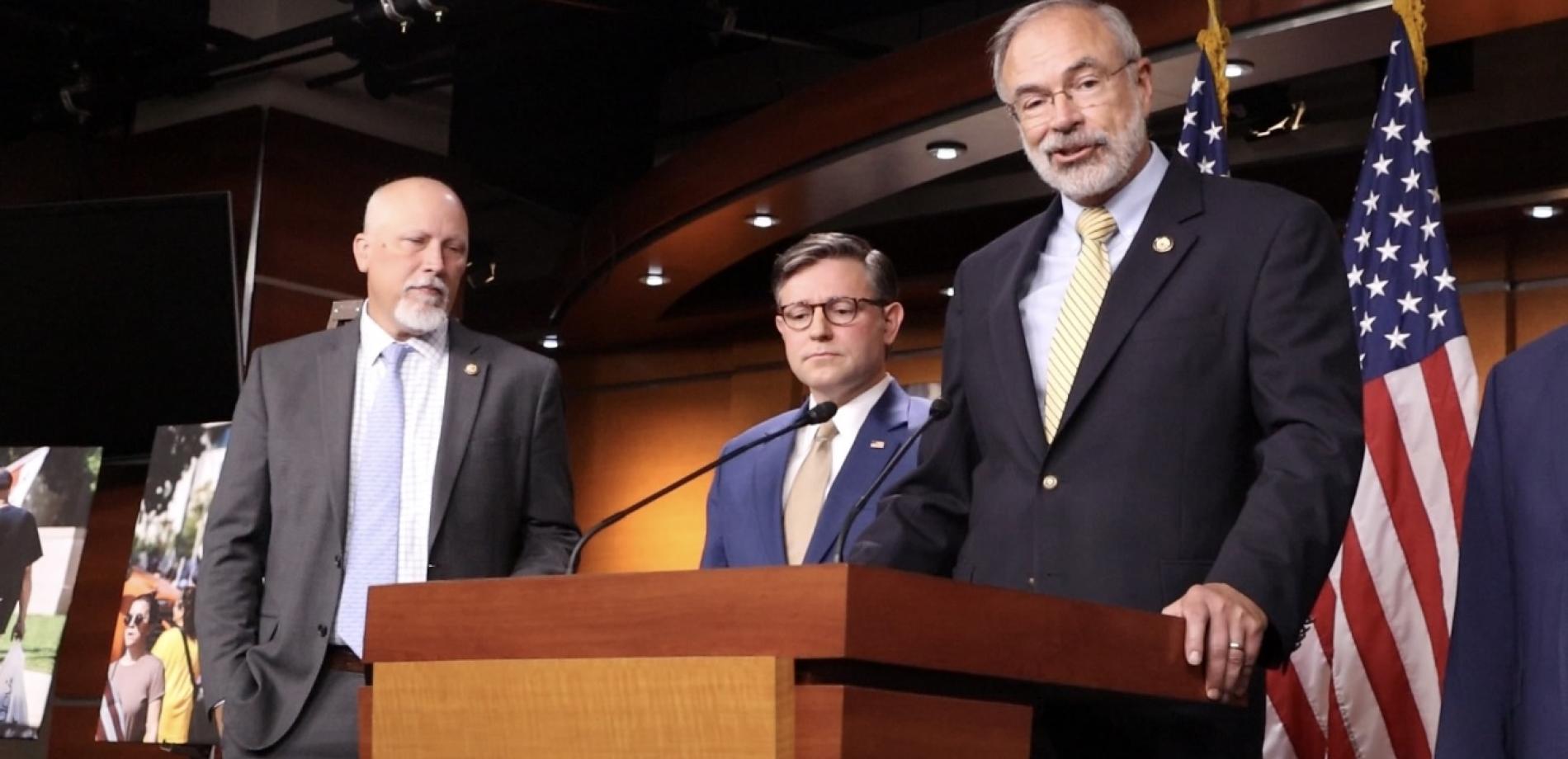 Congressman Andy Harris joins House GOP leadership for Press Conference.